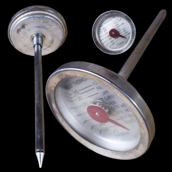 COOPER Vintage Meat Thermometer Made in U.S.A. - Picture 1 of 2